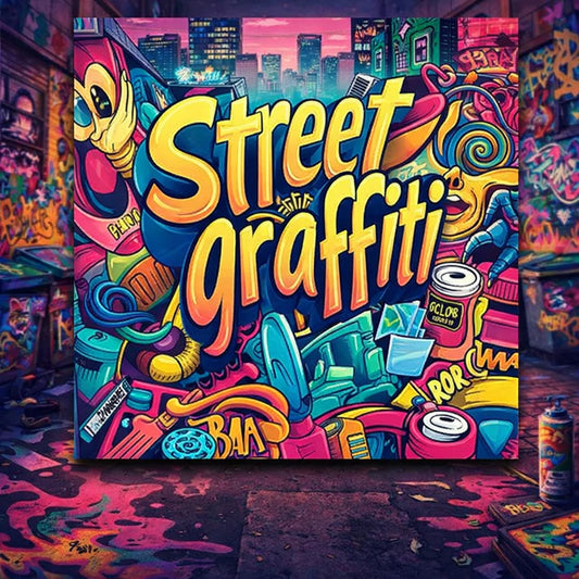 Street Graffiti Colouring Book Adult Picture Designs Anti Stress Peaceful Pleasures Health and Wellness