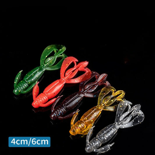 15-Pack Soft Silicone Fishing Lures 4/6cm TPE Minnow Worm Baits Soft Fishing Lures Peaceful Pleasures Health and Wellness
