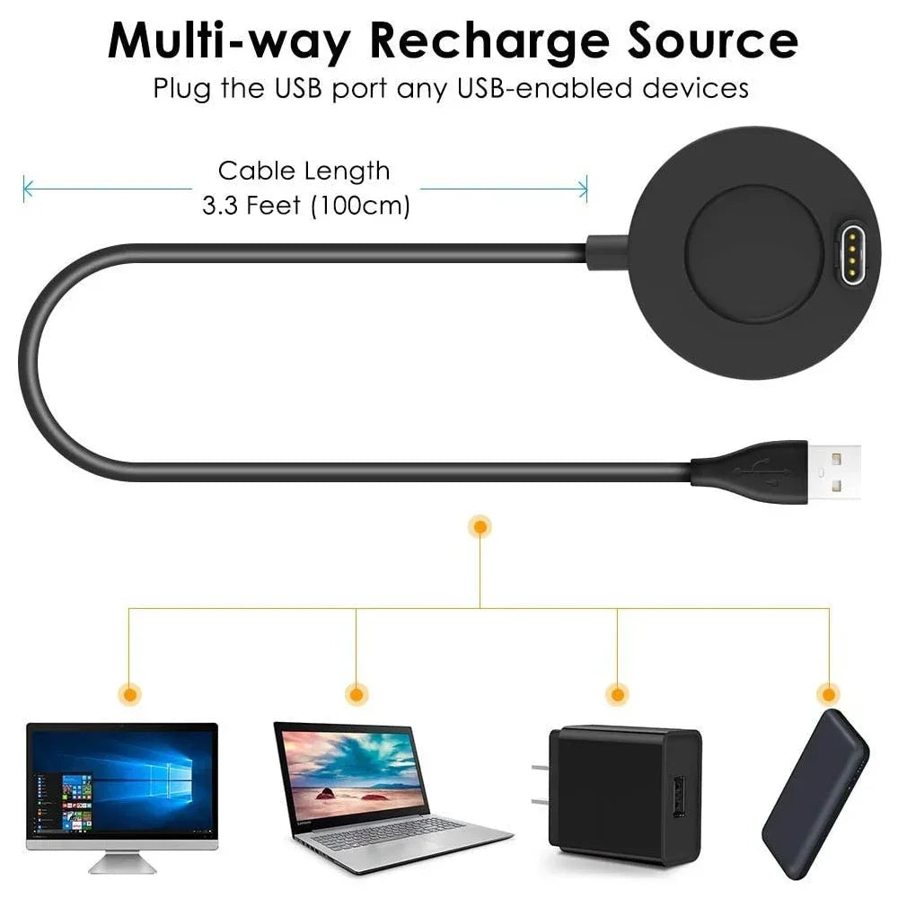 2025 Charger Dock for Garmin Fenix 5 5S 5X 6 6S 6X 6Pro 7 7X Plus 8 / Venu 2 2S Sq Vivoactive 3 4 Charging Cable Stand Station Peaceful Pleasures Health and Wellness