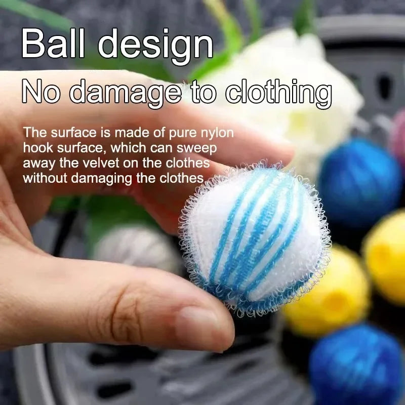 6/12pcs Downy Laundry Balls Pet Hair Remover Washing Capsules Removes Lint Personal Care Clothes Limpieza Reusable Ball Catch Peaceful Pleasures Health and Wellness