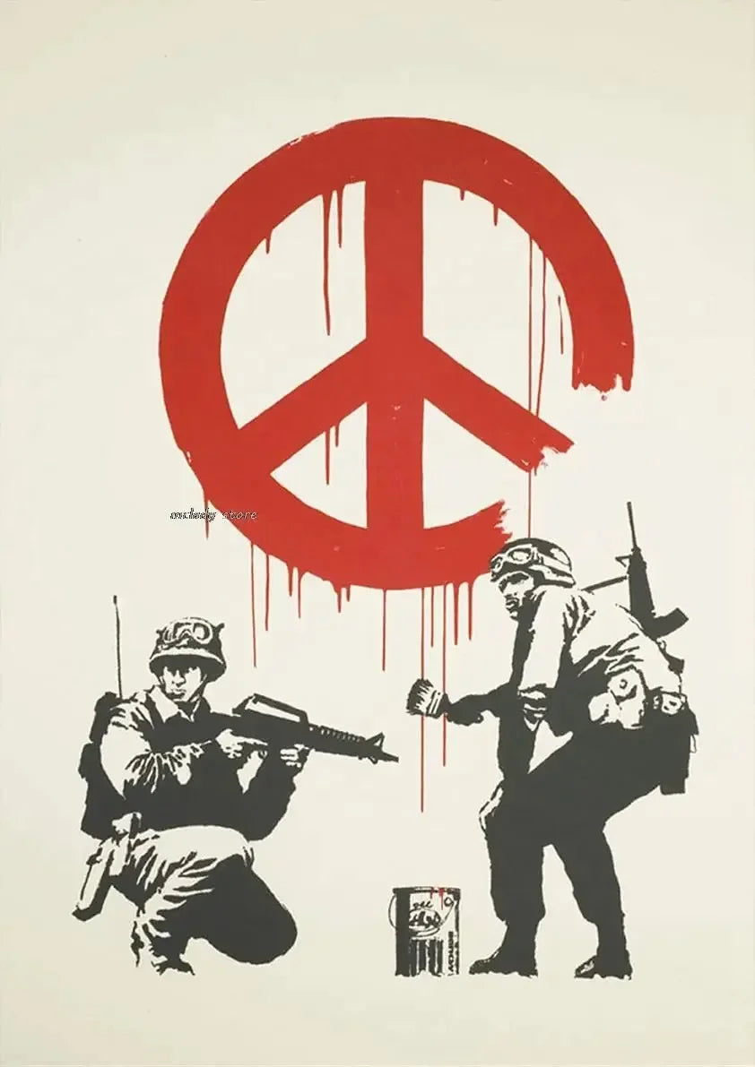 Banksy Girl with Red Balloon Canvas Wall Art | Street Art Decor