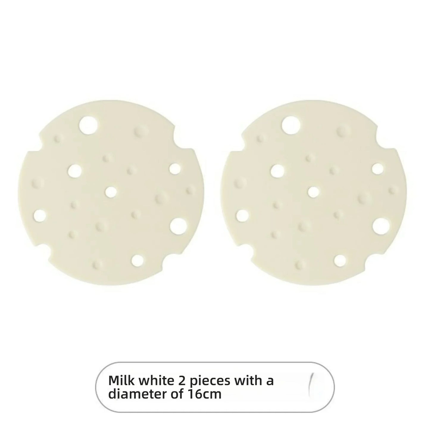 Silicone Insulation Mat Dining Mat Heat Resistant Pot Mat Cup and Bowl Mat Cream Wind Resistant High Temperature Resistant New Peaceful Pleasures Health and Wellness white x 2 16x16mm