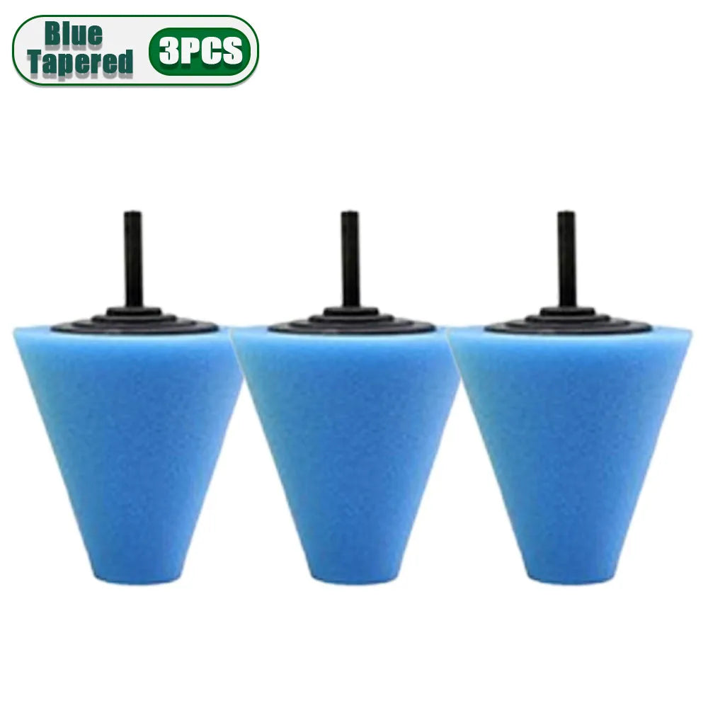 Car Wheel Hub Polishing Sponge Cone – Rim Cleaner Tool