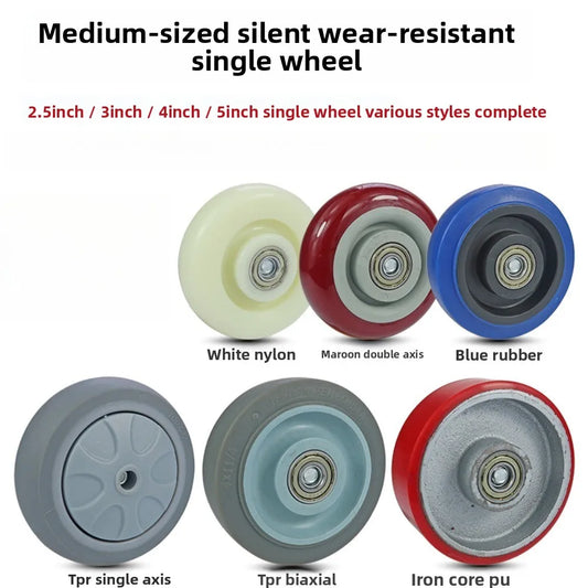 PU Caster Wheels Double Bearings – High Load Furniture Wheels Replacement Caster Wheels Oasis Select red 3 inch 75mm