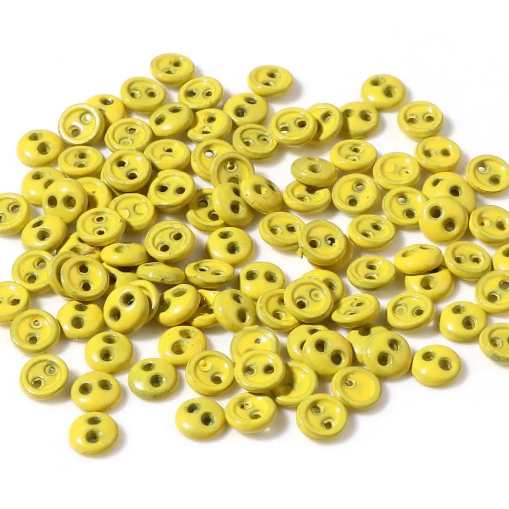 50pcs Mini Round Sewing Buttons 3/4/5mm – 2-Hole DIY Craft