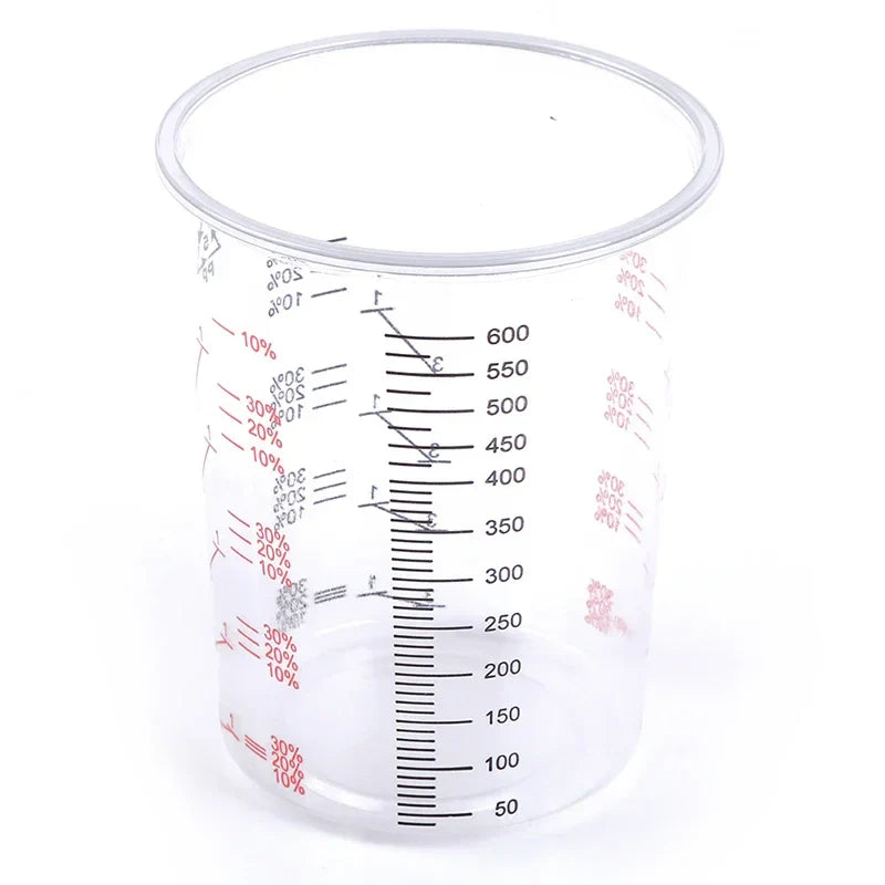 10-Pack 600ml Calibrated Paint Mixing Cups | 2:1 3:1 4:1 Ratios