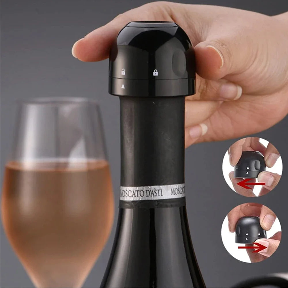 Silicone Champagne & Wine Bottle Stopper | Vacuum Seal