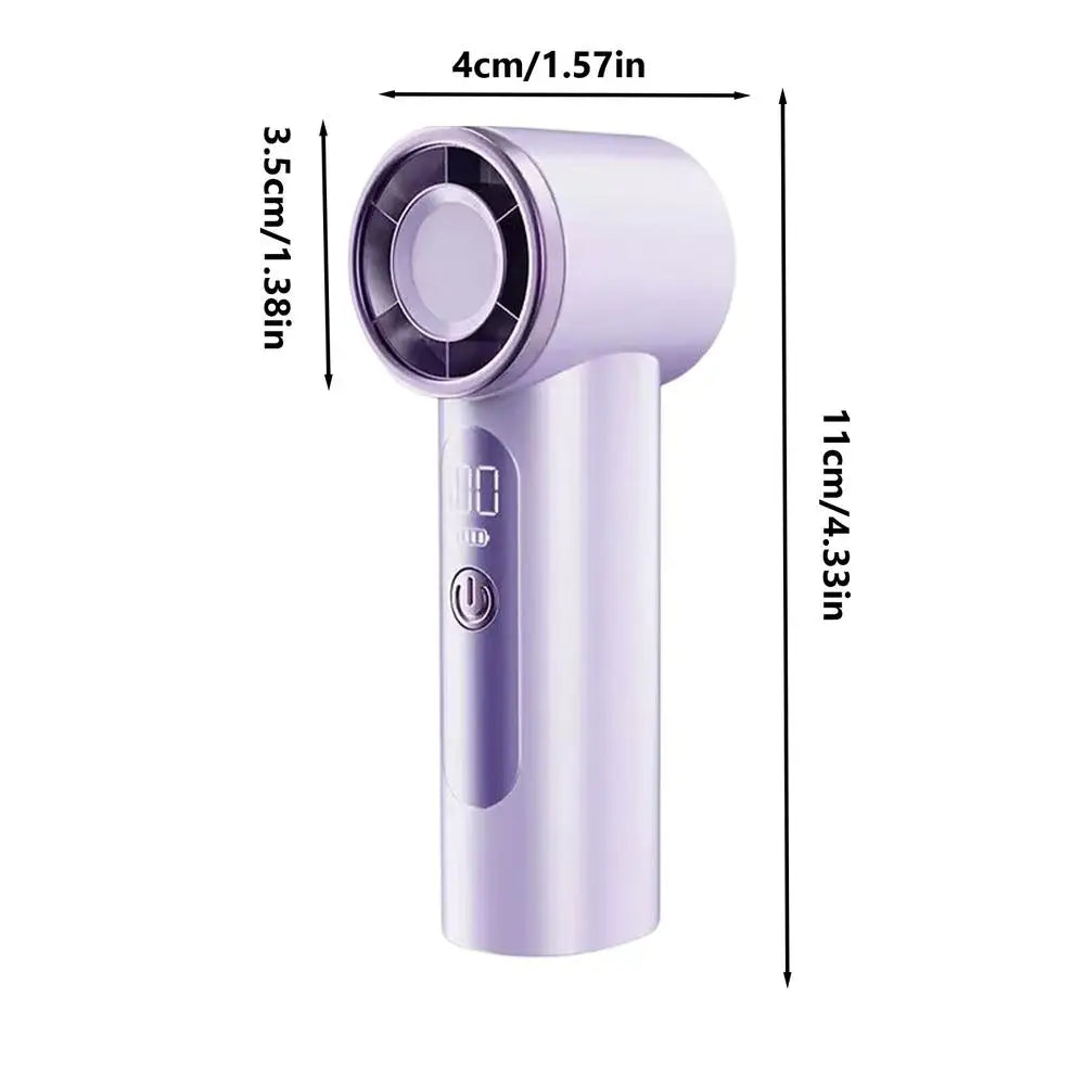 Mini Handheld Fan Small Portable Cooling Tool Portable Handheld Fan For Travel Office Outdoor Home Camping Theme Park Commuting Peaceful Pleasures Health and Wellness China Mainland Purple