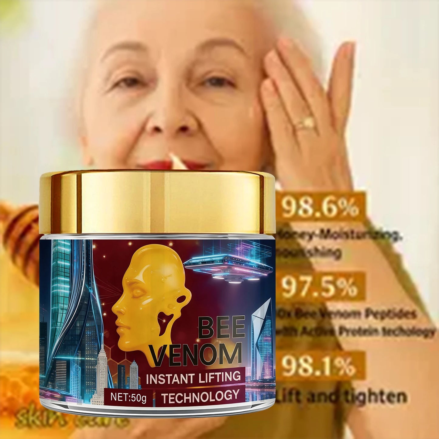 Bee Venom Lifting Cream | Retinol & Arbutin Firming Face Cream