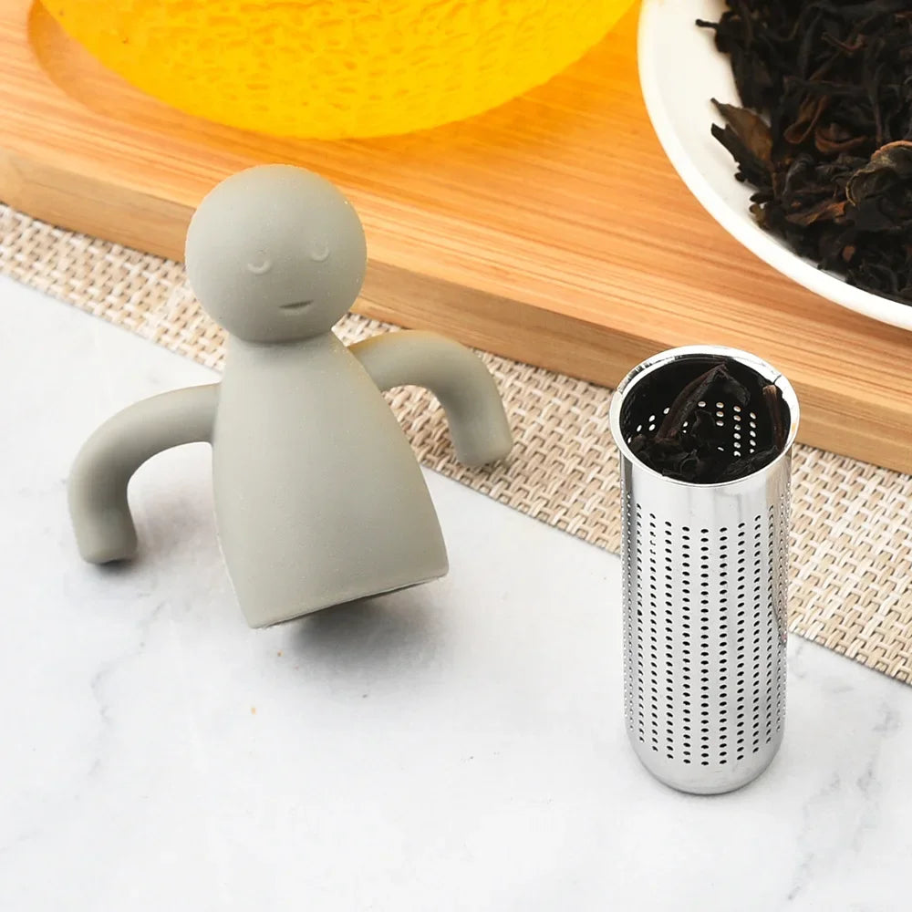 Stainless Steel Tea Infuser Kitchen Accessory Household Use Reusable Metal Makeup Brushes Massage Kitchen Dining Bar Garden Peaceful Pleasures Health and Wellness