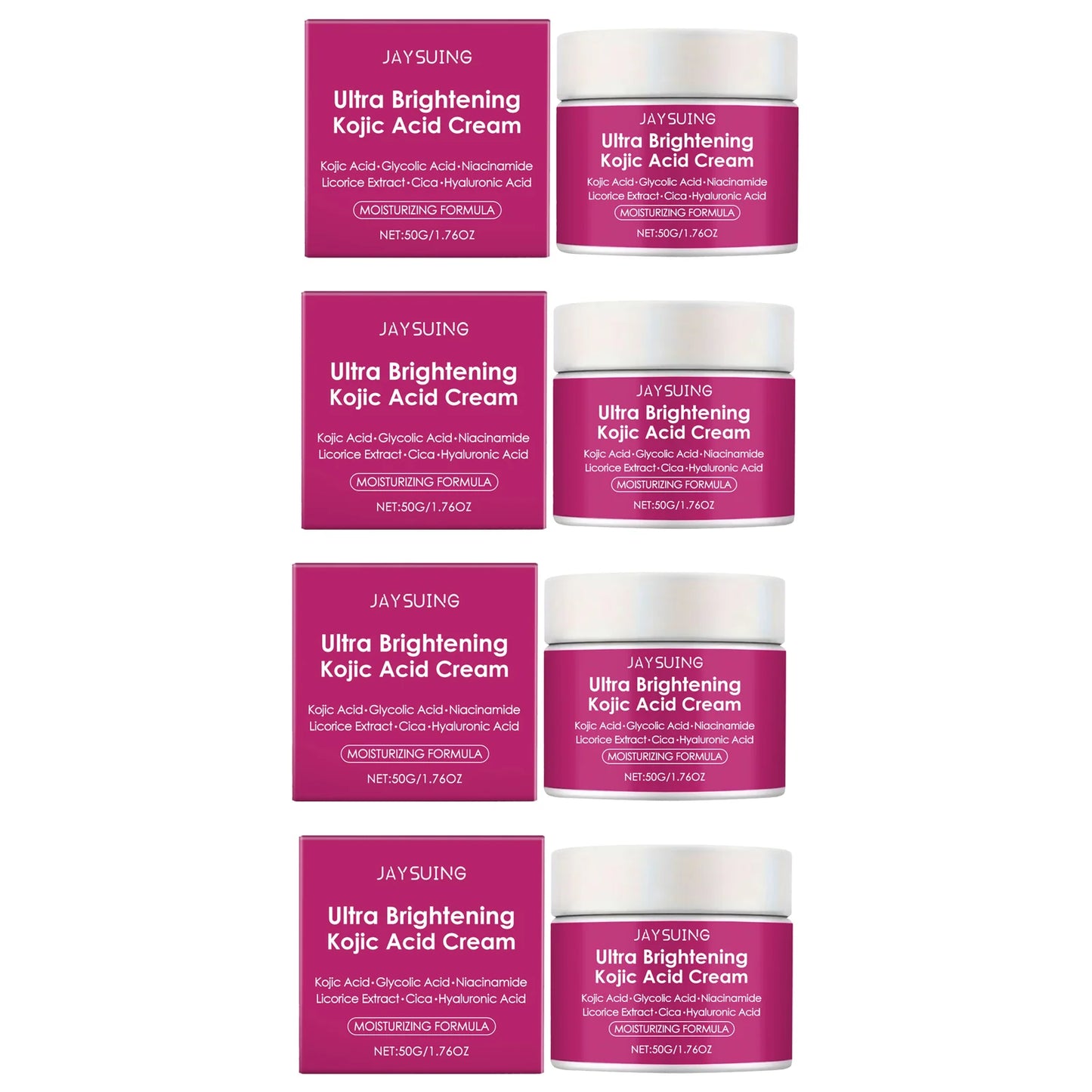 Kojic Acid Brightening Face Cream | Hyaluronic Acid & Licorice