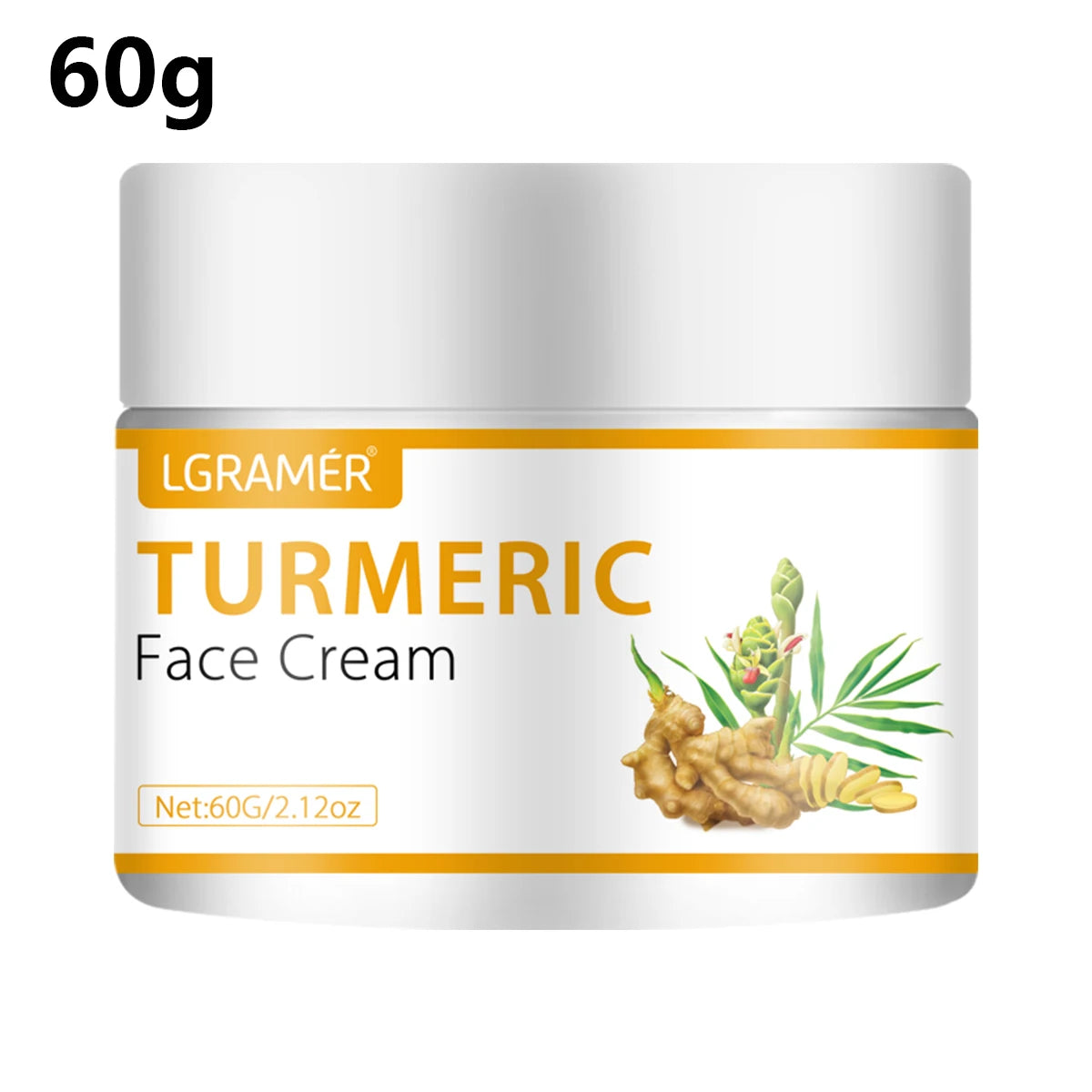 LGRAMER Turmeric Face Cream – Dark Spots, Acne & Wrinkles