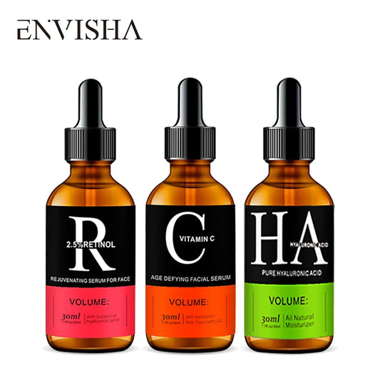 ENVISHA Retinol Facial Serum – Vitamin C, Hyaluronic Acid & Anti-Aging Peaceful Pleasures Health and Wellness