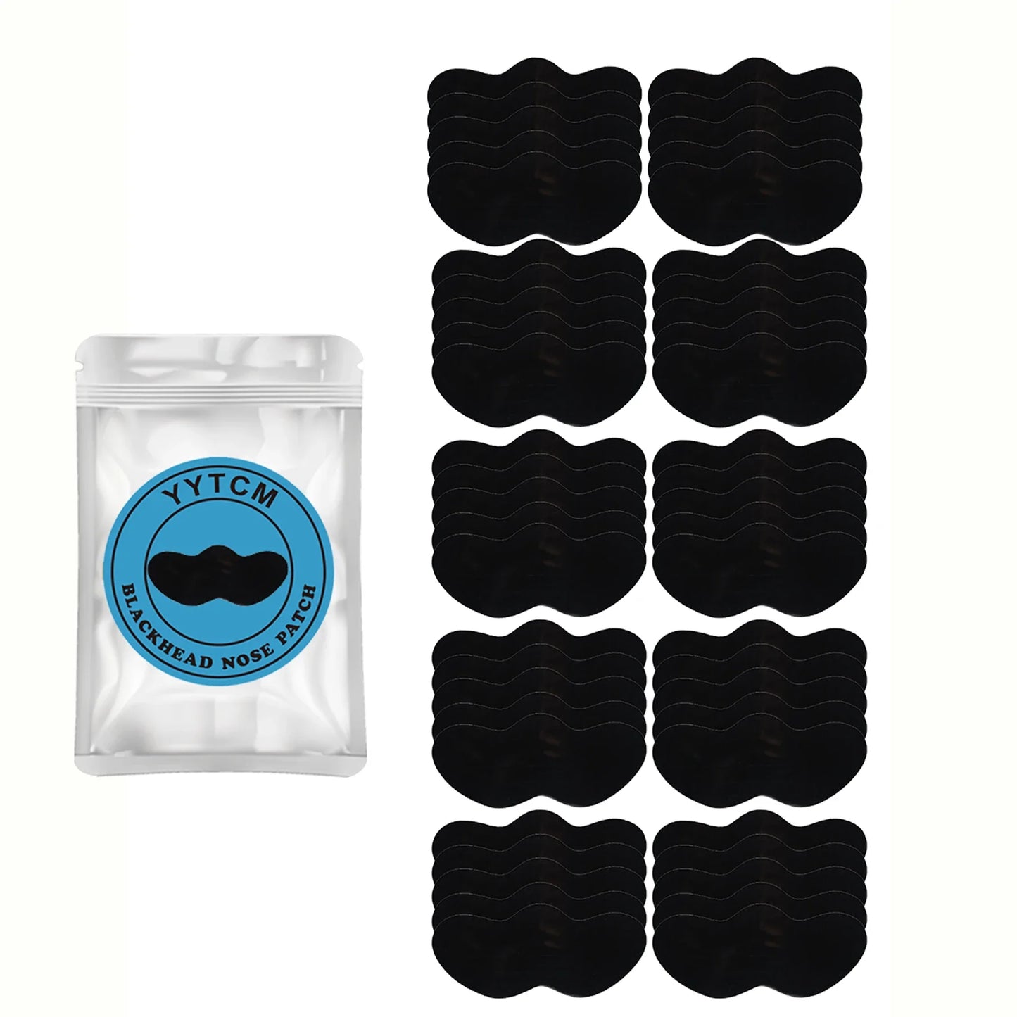 Bamboo Charcoal Nose Pore Strips – Deep Cleansing Blackhead Remover