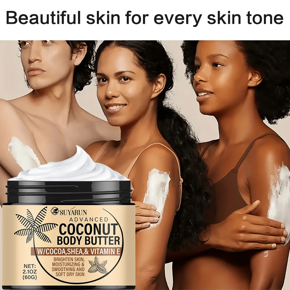 SUYARUN Deep Moisturizing Cream for Dry Skin, Organic Hydration with Coconut Oil, Fast Absorbing, 24 hour Nourishing. Peaceful Pleasures Health and Wellness
