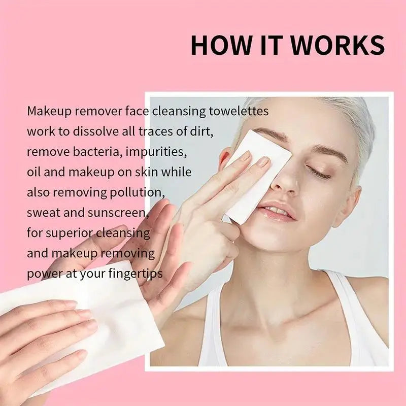 USHAS Makeup Remover Wipes – 30 Gentle Hypoallergenic Wipes