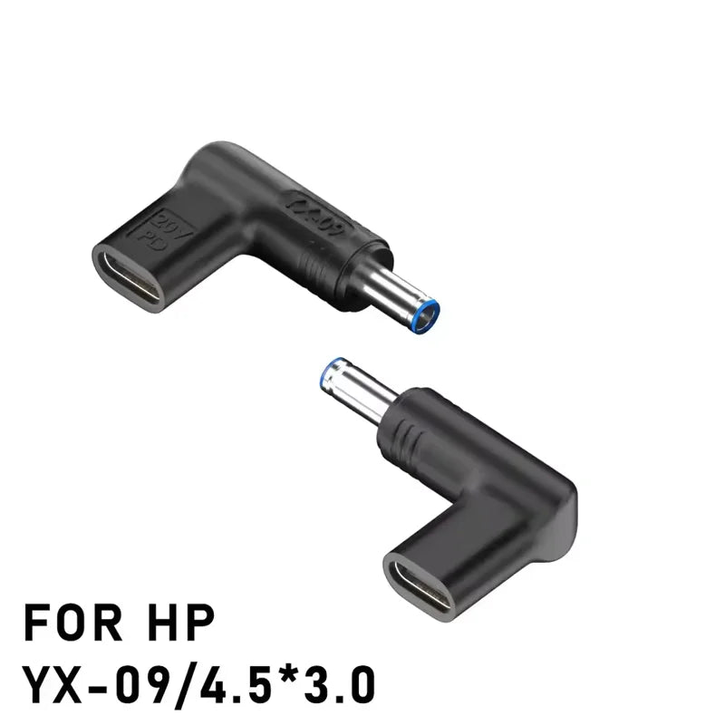 PD 20V100W Laptop Power Adapter Connector DC Plug USB Type C Female to DC Male Jack Converter for Hp Dell Asus Lenovo Notebook Peaceful Pleasures Health and Wellness 4.5-3.0 for HP