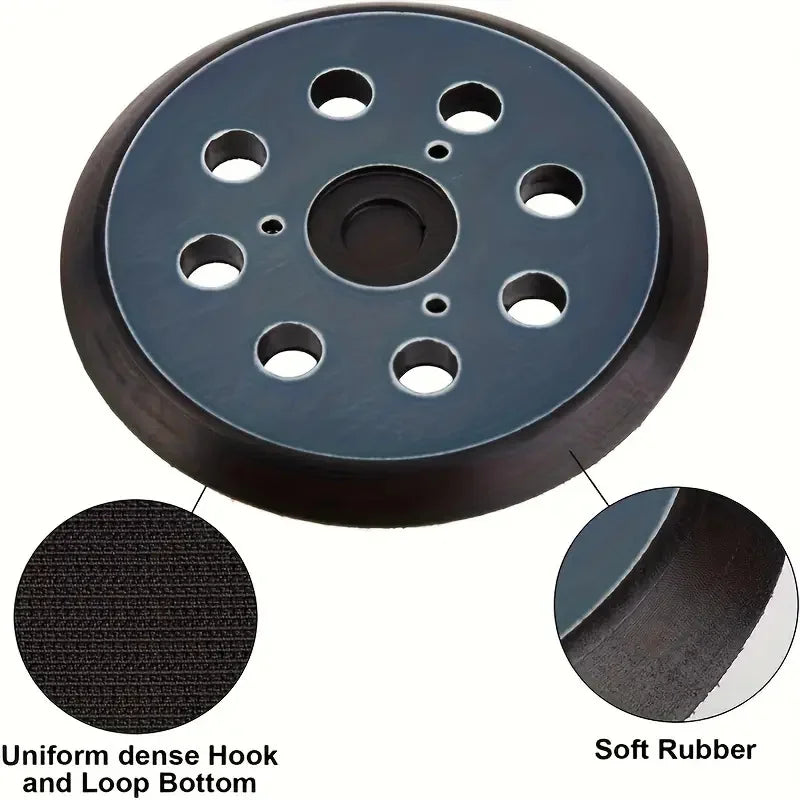 8 Hole Sander Pad Disc Abrasive Polished Back Polishing Woodworking