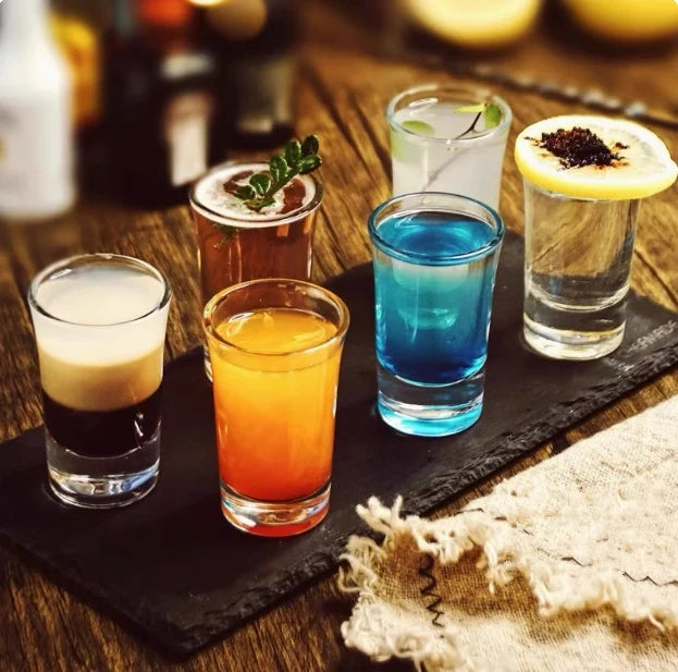 Plastic Bullet Shot Glasses Set | Party & Bar Drinkware 1-4 Pcs