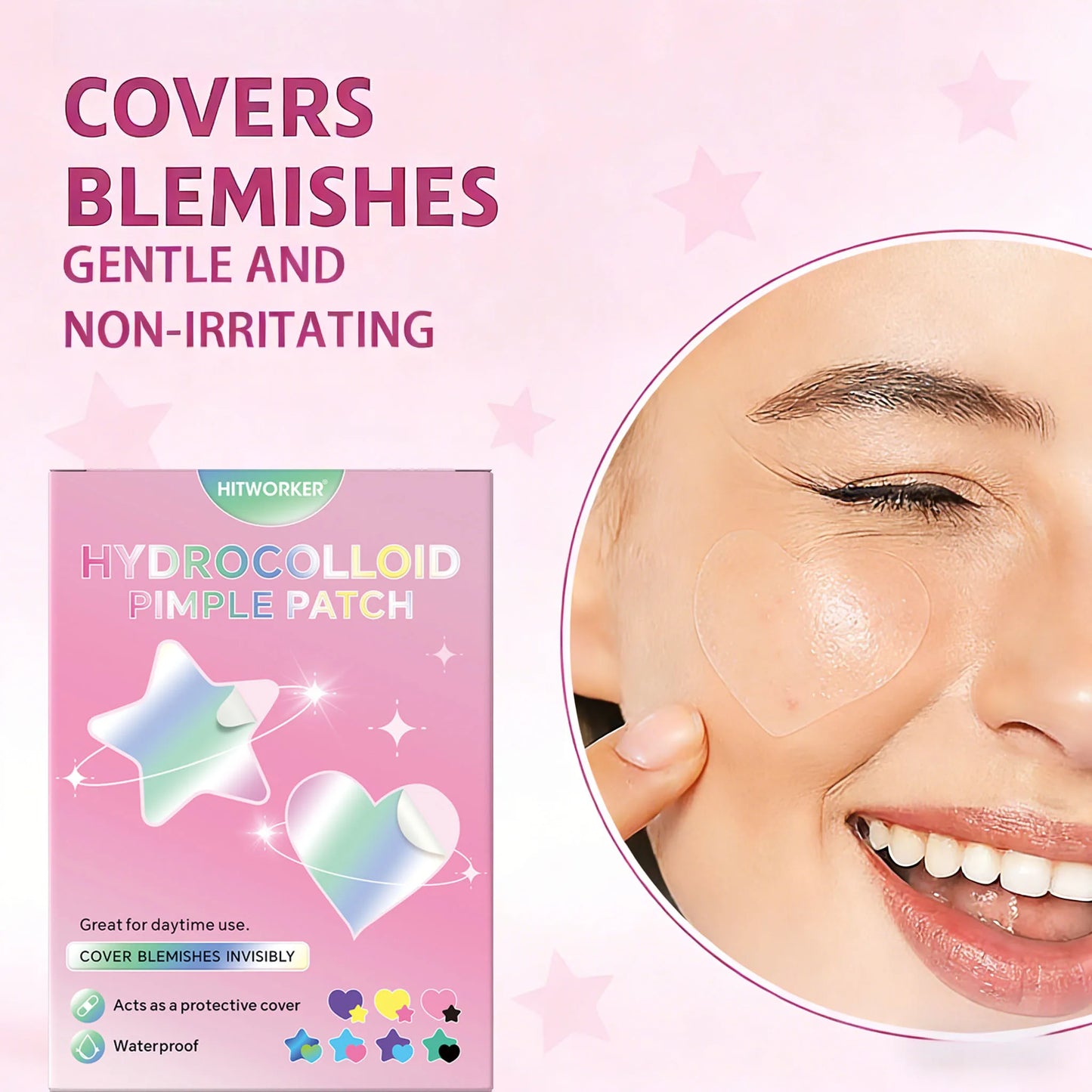 Hydrocolloid Acne Patches – Invisible & Waterproof | All Skin Types