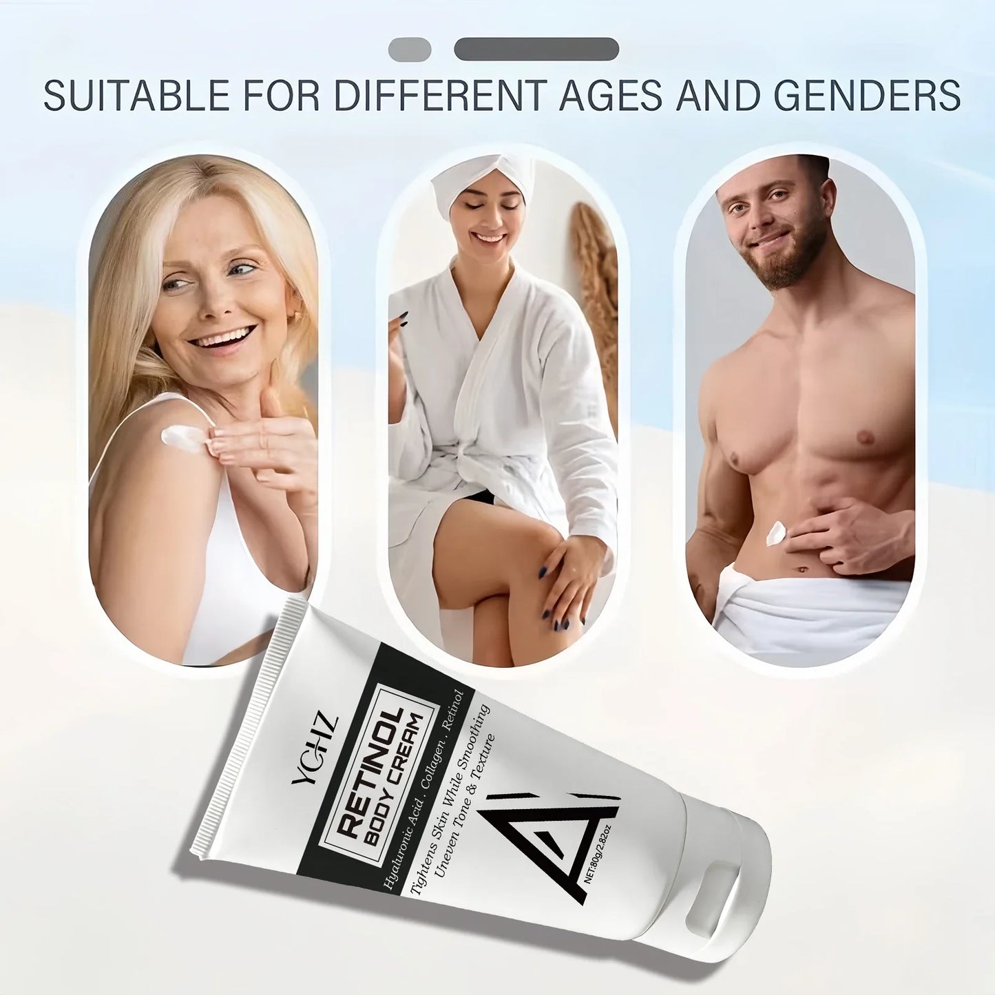 YCHZ Retinol Firming Cream – Anti-Wrinkle Face & Body 80g