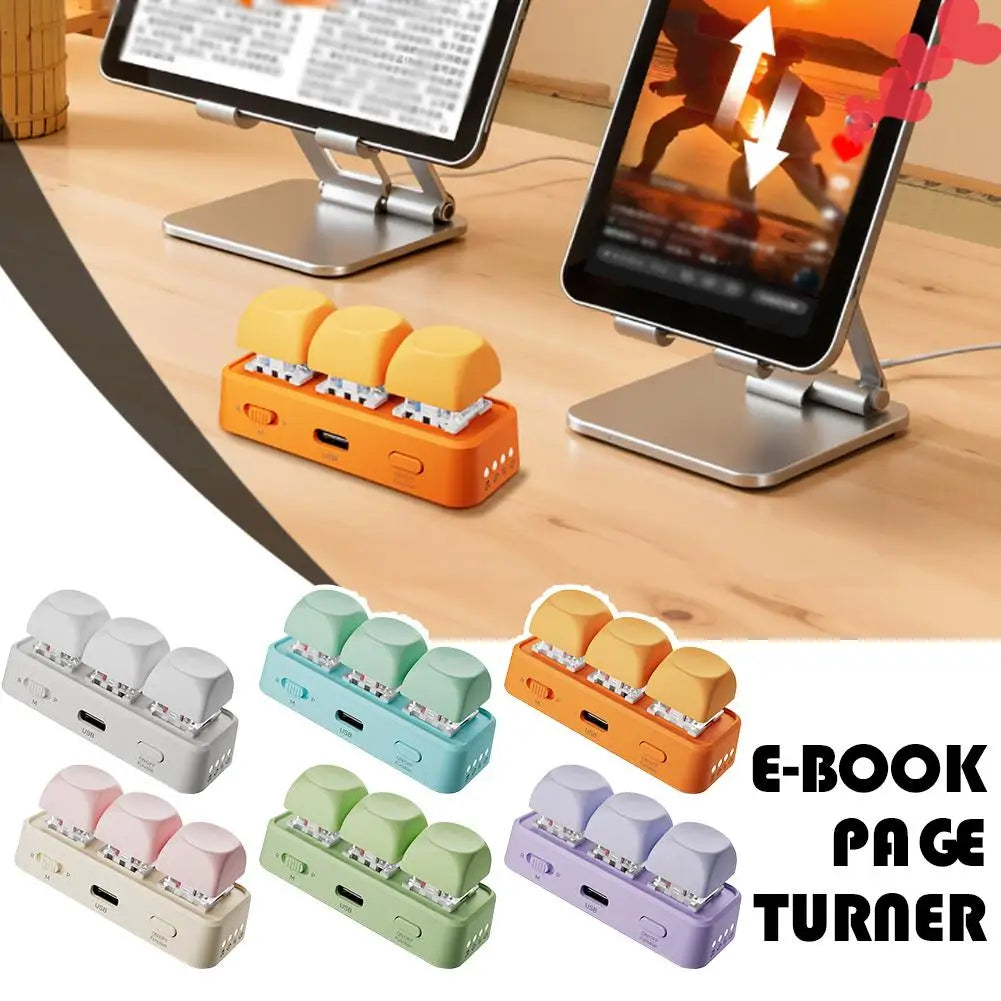 Bluetooth Page Turner Remote – RGB, Hot-Swap Switches, 30g