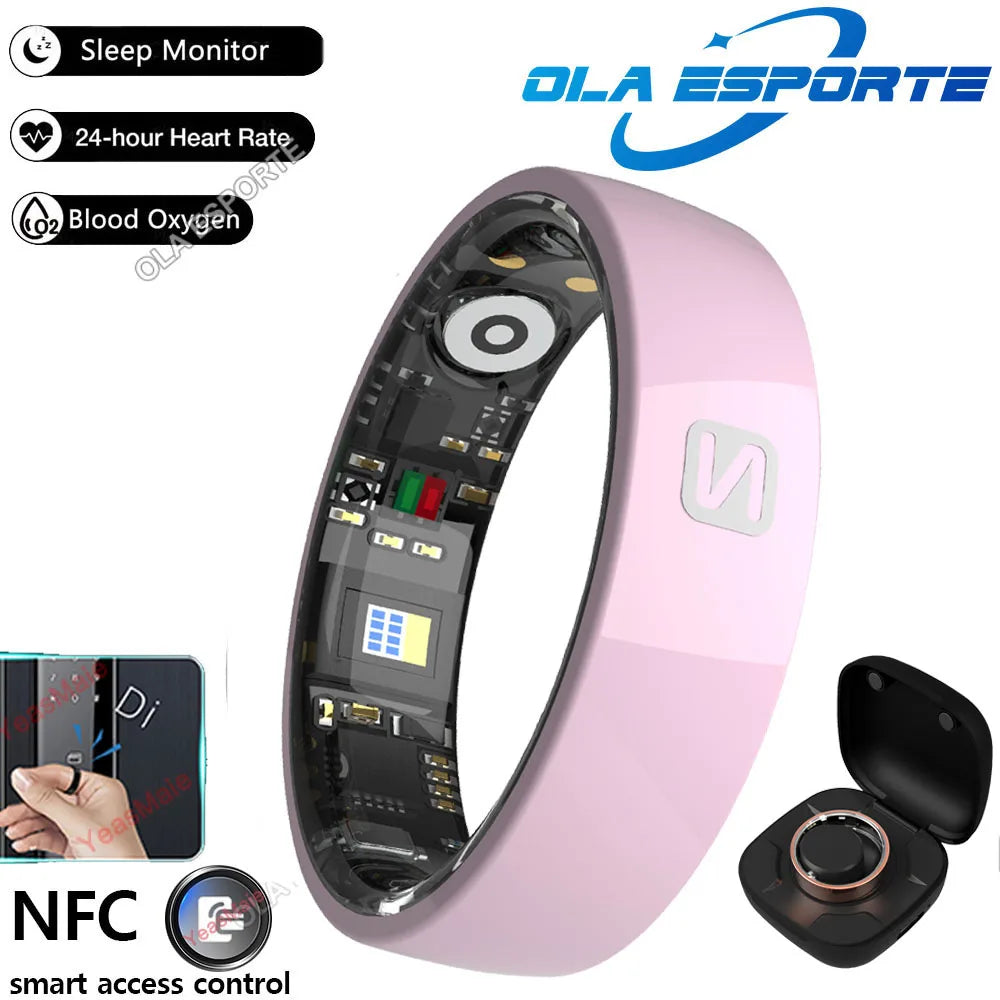 NFC Ceramic Smart Ring | Sleep, Heart Rate & Fitness Tracker