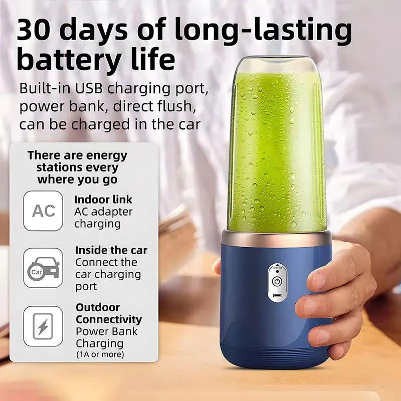 USB Portable Mini Blender Juicer Cup – Travel Smoothie Maker