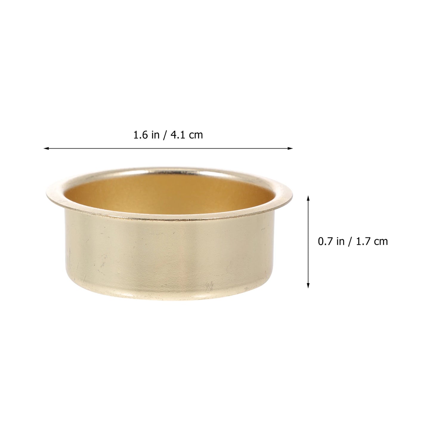 4Pcs Halloween Metal Cups Metal Cup Tin Votive Mini Candlestick Holders Halloween Party Decoration Tea Light Cups Peaceful Pleasures Health and Wellness As Shown
