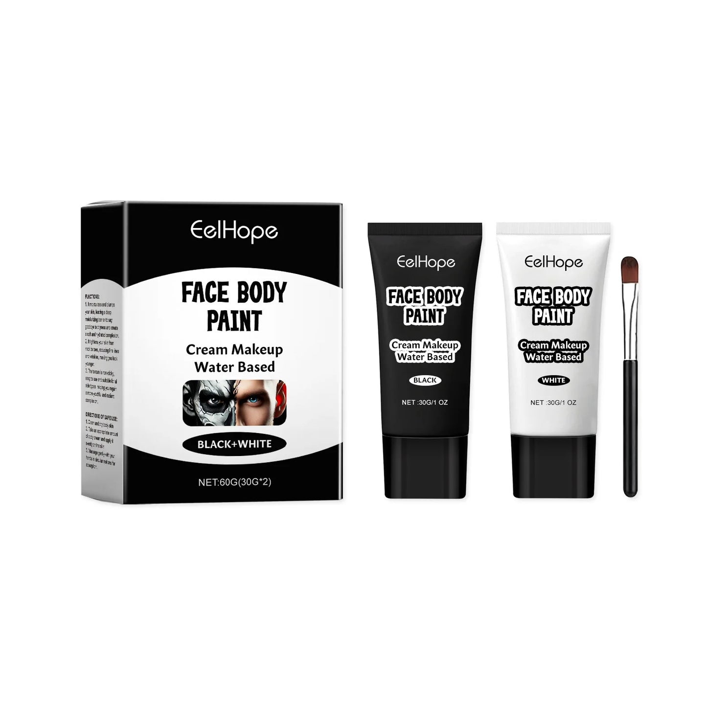 Halloween Face & Body Paint – Waterproof Clown Cosplay Cream