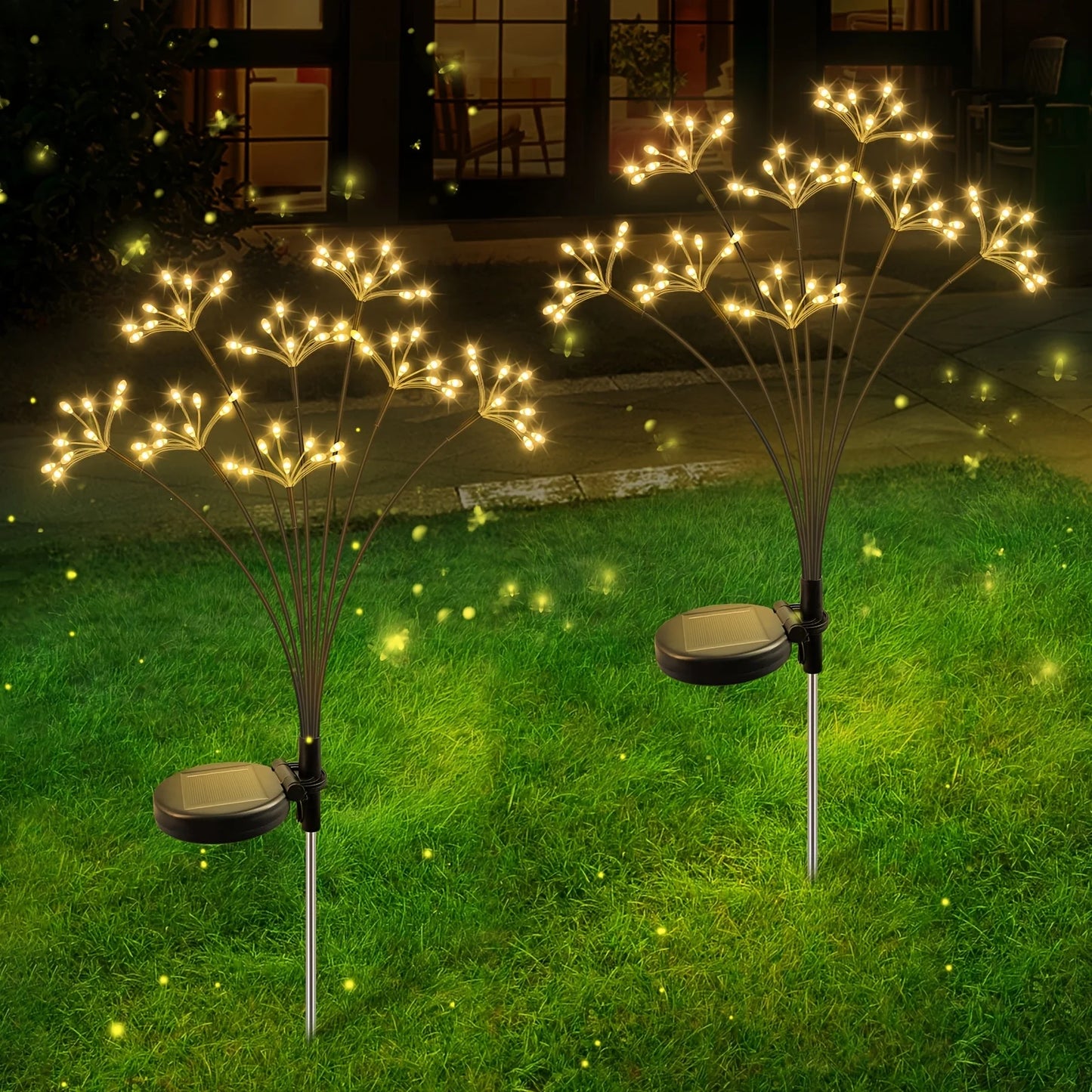 Solar Dandelion Fairy Firework String Lights for Garden & Party