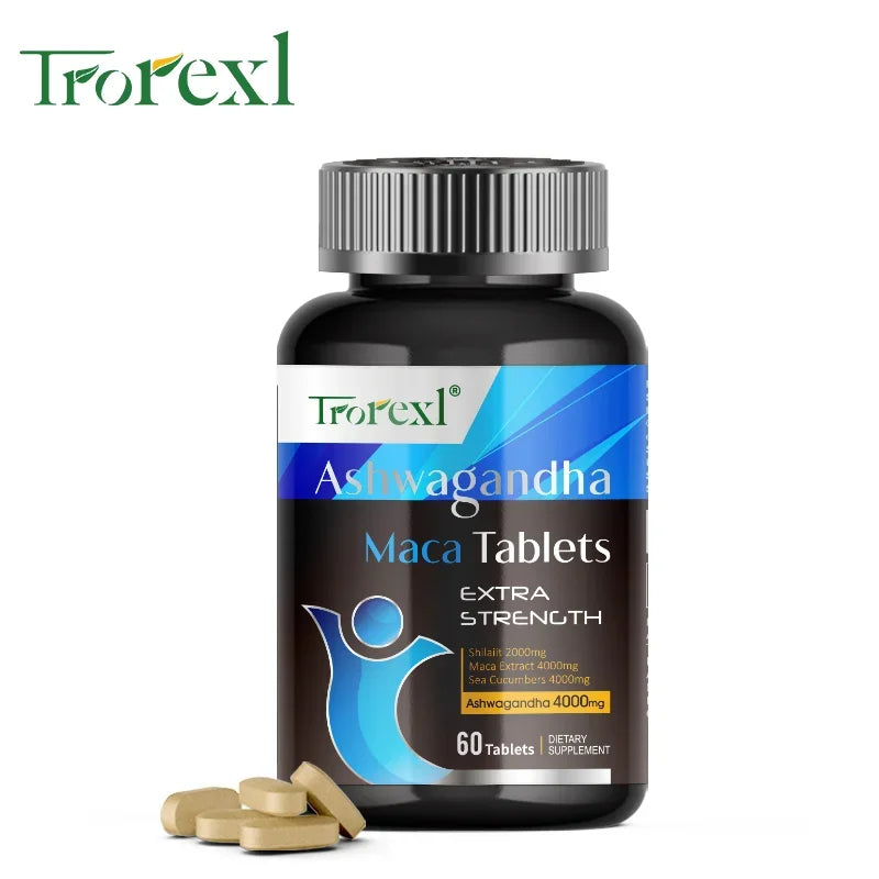 Organic Ashwagandha & Maca Pills, Supports Health Energizer Peaceful Pleasures Health and Wellness 1 bottle United States