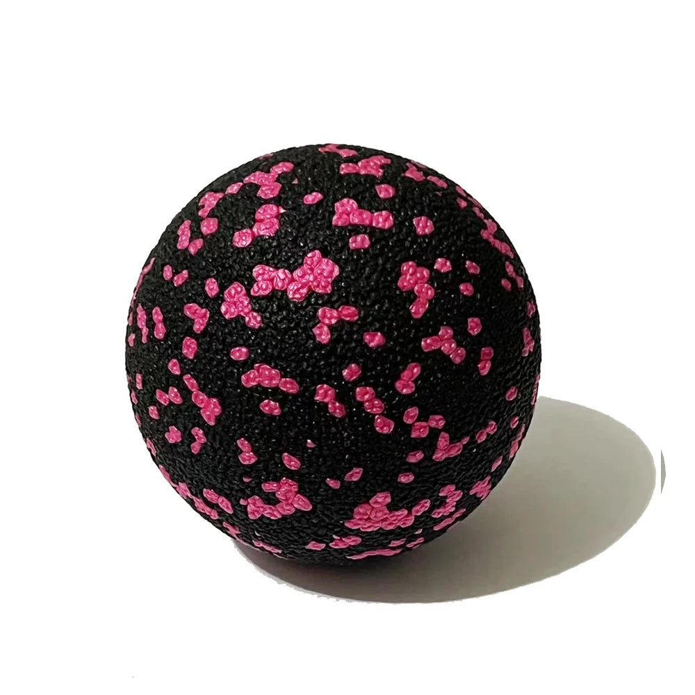 EPP 8cm Peanut Balls Body Massage Fascia Ball High Density Muscle Relaxation Lacrosse Fitness Yoga Myofascia Ball Relieve Pain Peaceful Pleasures Health and Wellness Pink 8cm