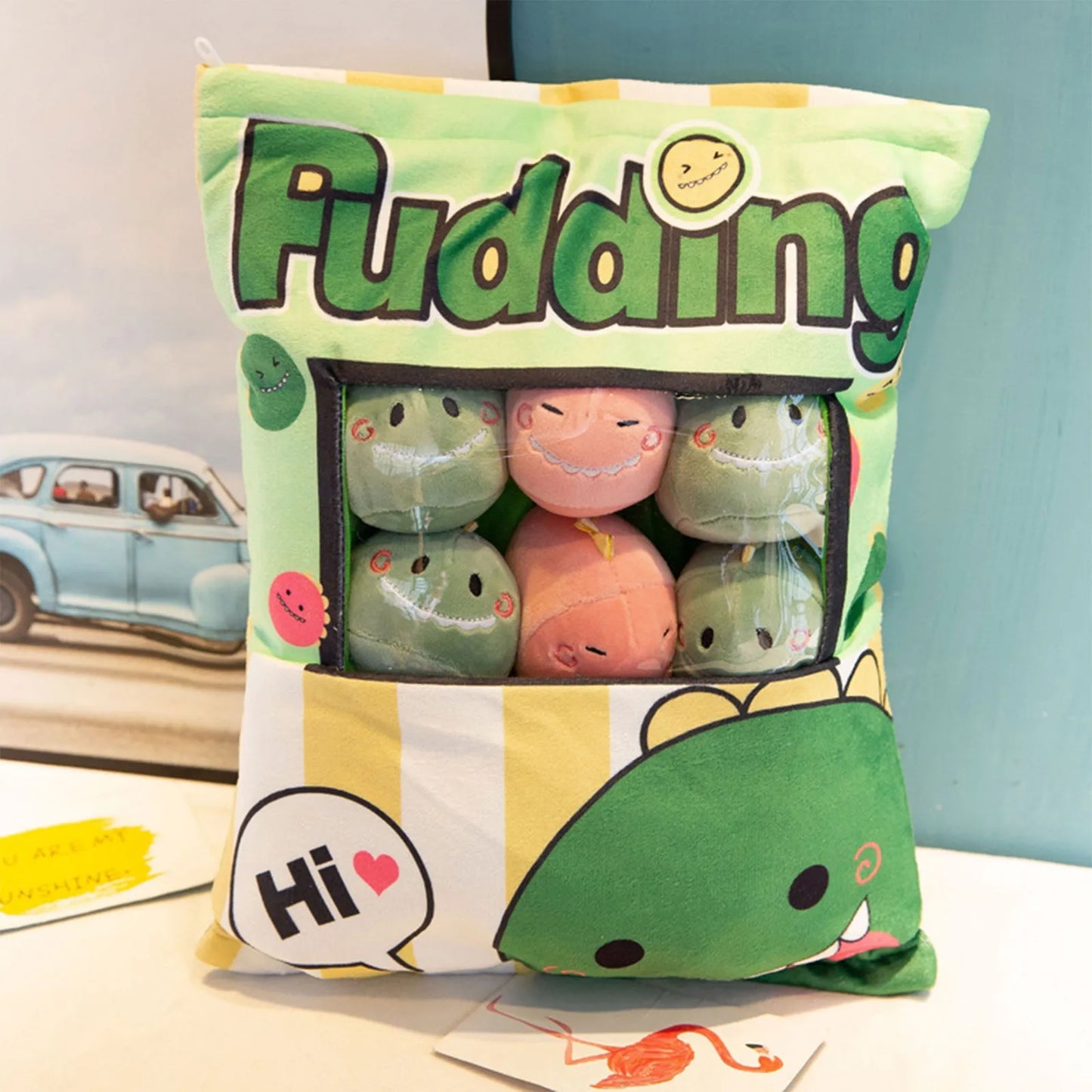 Cartoon A Bag Of Snacks Doll Throw Pillow Internet Celebrity Ins Snack Bag Plush Toy Creative Office Pillow Lovely Holiday Gifts Peaceful Pleasures Health and Wellness F One Size