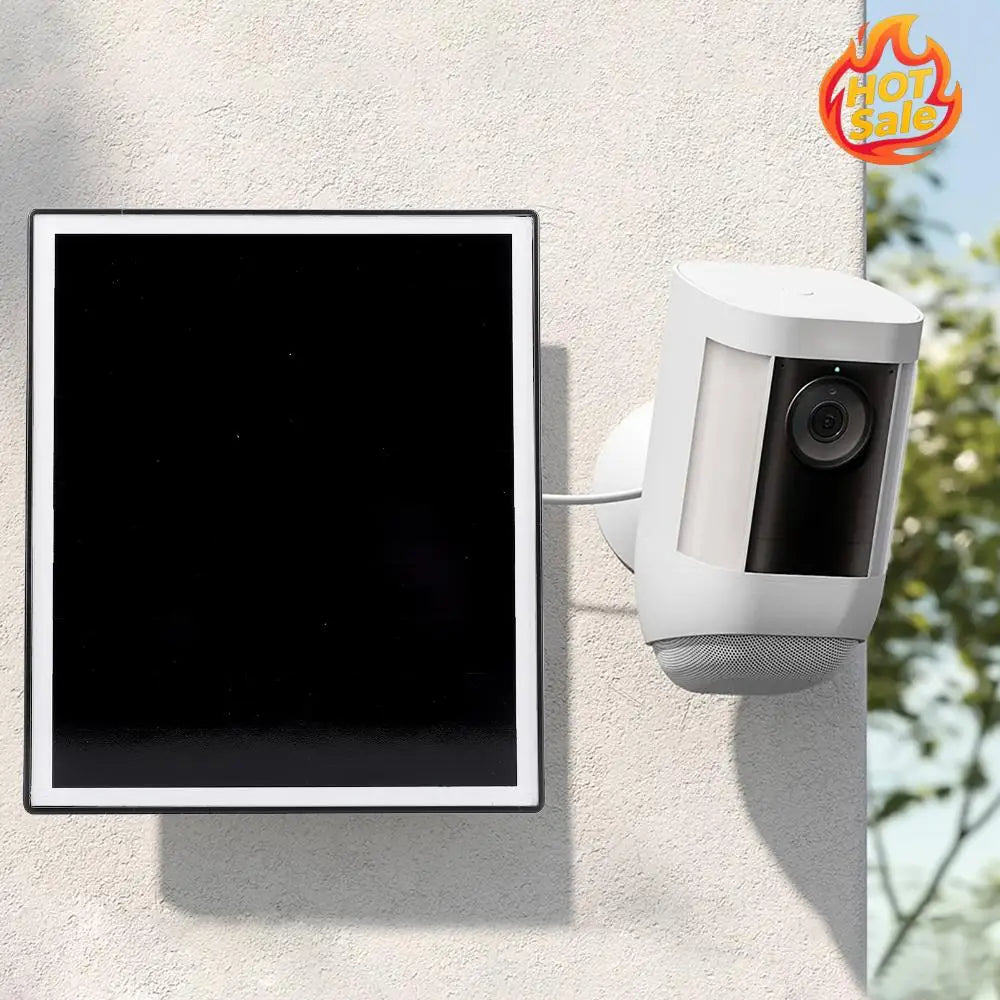 6W Solar Panel Charger for Outdoor Security Cameras | Type-C & DC3.5