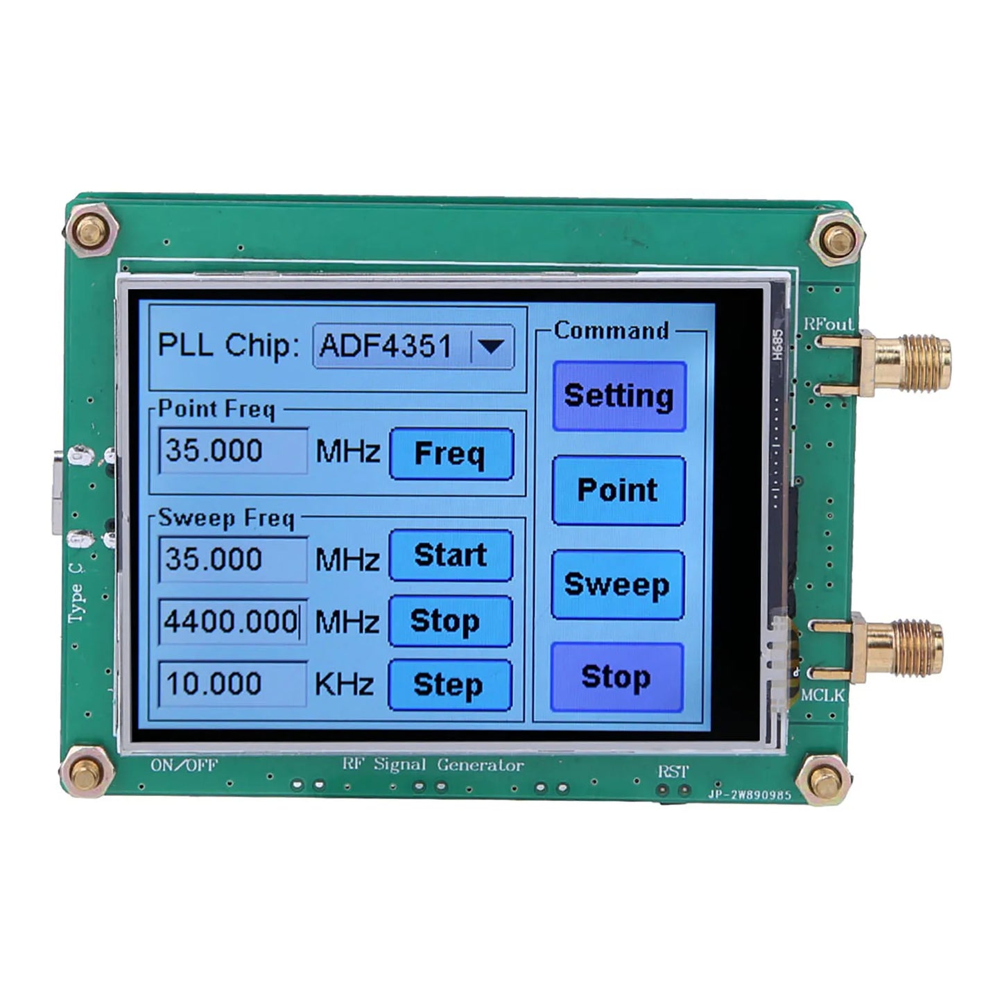 Generator Generator Full RF Sweep Frequency PC Control with Data Cable ADF4350/ ADF4351 Peaceful Pleasures Health and Wellness