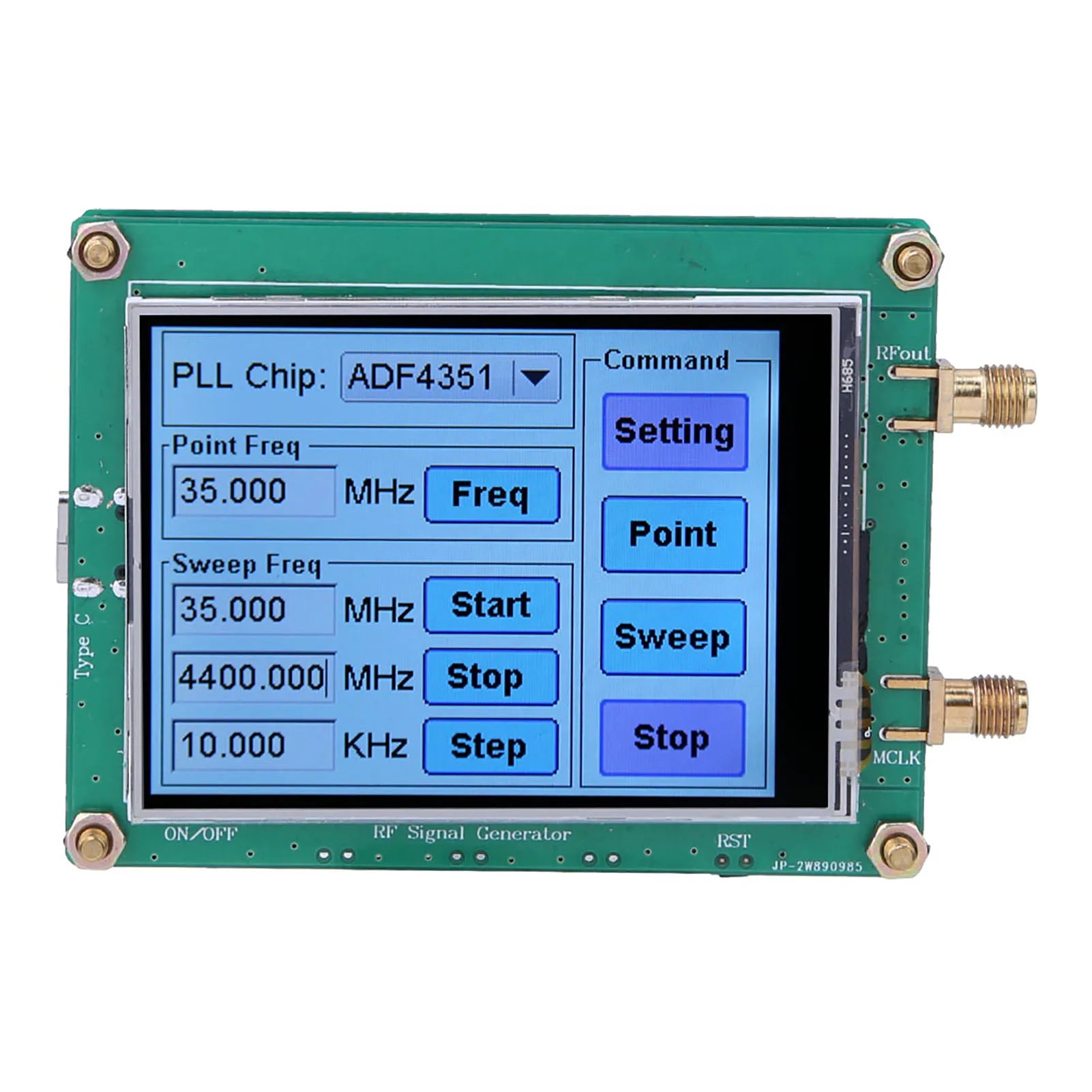 Generator Generator Full RF Sweep Frequency PC Control with Data Cable ADF4350/ ADF4351 Peaceful Pleasures Health and Wellness