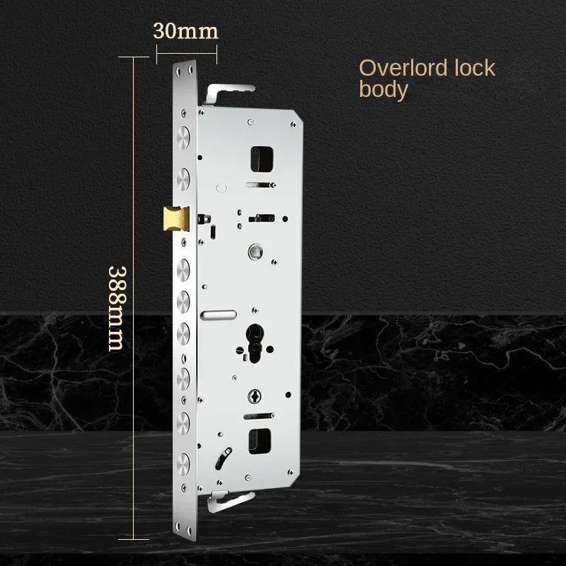 Anti-Theft Door Lock Set – Stainless Steel Handle & Keys