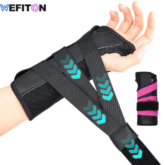 Carpal Tunnel Wrist Brace & 2 Metal Splints,Night Support Hand Stabilizer for,Arthritis,Breathable Universal Fit for Men & Women Peaceful Pleasures Health and Wellness