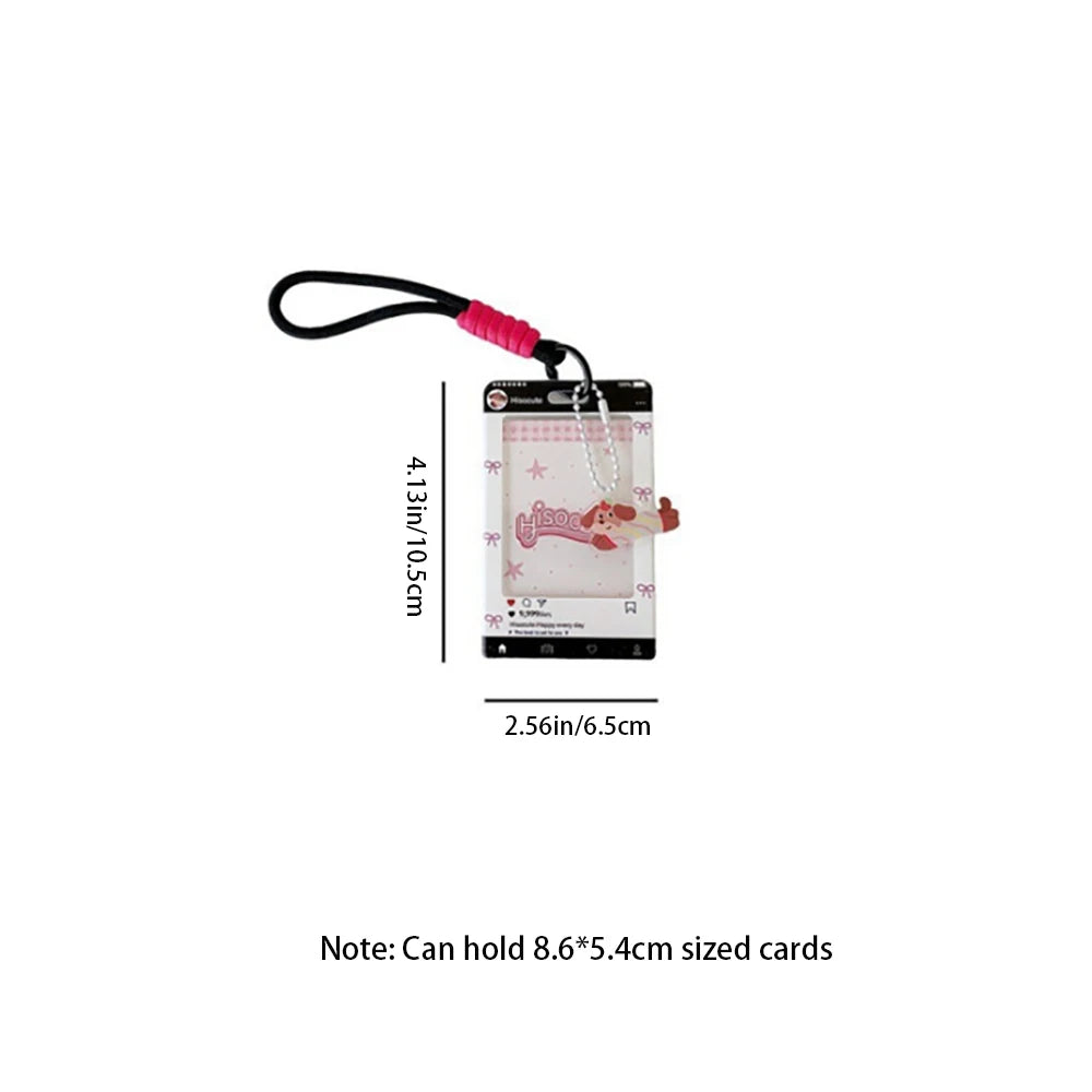 Korean Fruit 3-inch Portable Card Case Cute Strawberry Pear Shaped