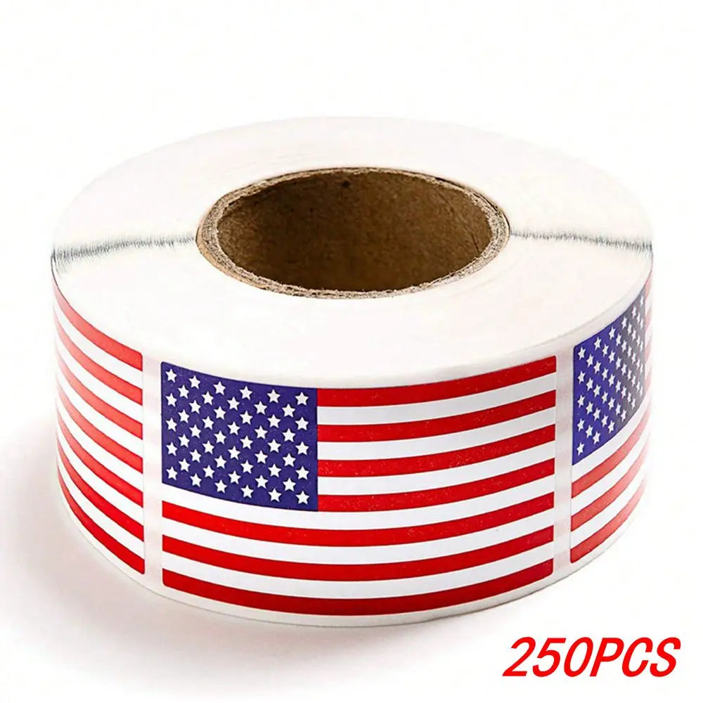 250 Pcs USA Patriotic Sticker For Notebooks Cards And Scrapbooking Office Stationery Sticker Stickers Peaceful Pleasures Health and Wellness 1