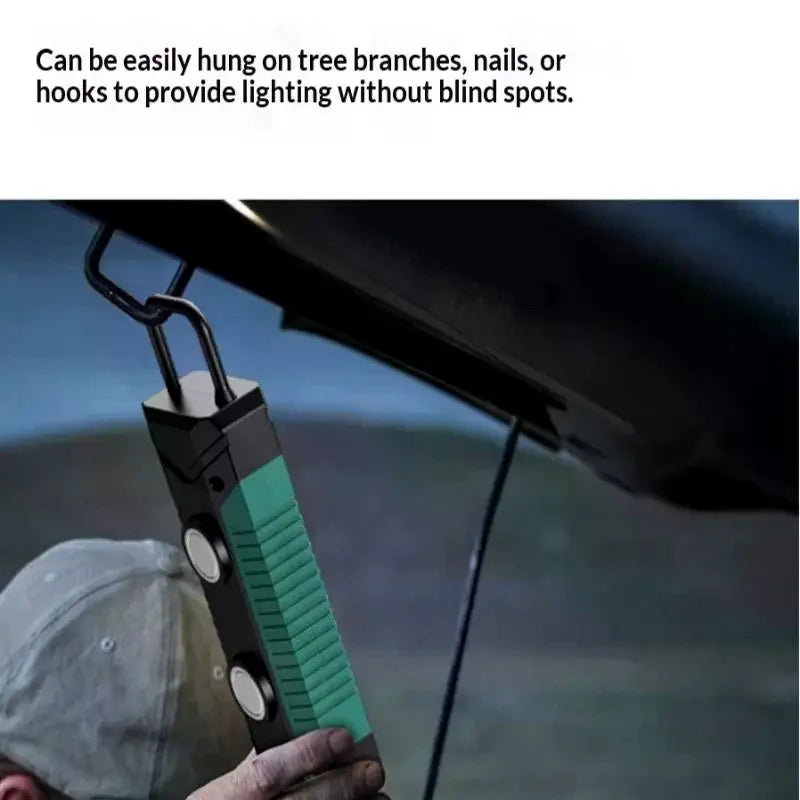 HELTC Magnetic LED Work Light | 360° Bendable COB Rechargeable