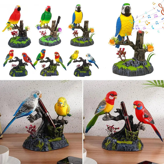 Voice-Activated Singing Parrot Toy – Interactive Kids Bird Toy Interactive Bird Toy Peaceful Pleasures Health and Wellness