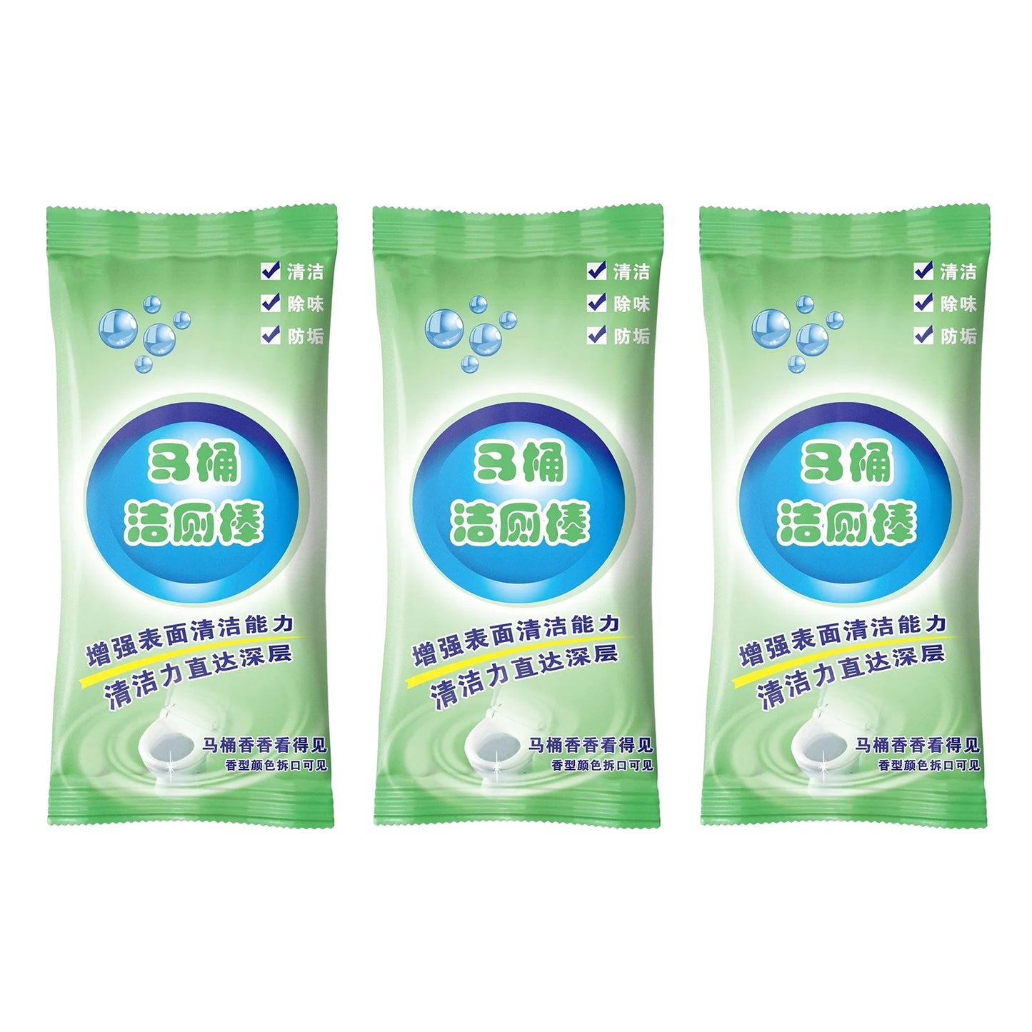 Concentrated Toilet Cleaner Gel Stick Automatic Toilet Cleaner Stick Long Lasting Toilets Bowl Cleaner For Home Hotel Cleaning Peaceful Pleasures Health and Wellness Jasmine 3pcs