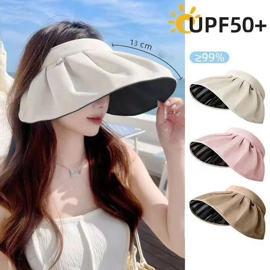 Women's UPF 50+ Foldable Sun Hat – 2-in-1 UV Headband Cap Women's Sun Hat Peaceful Pleasures Health and Wellness