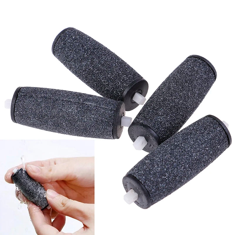 4 Pcs Foot Care Tool Heads Pedi Hard Skin Remover Refills Replacement Rollers For Scholls File Peaceful Pleasures Health and Wellness