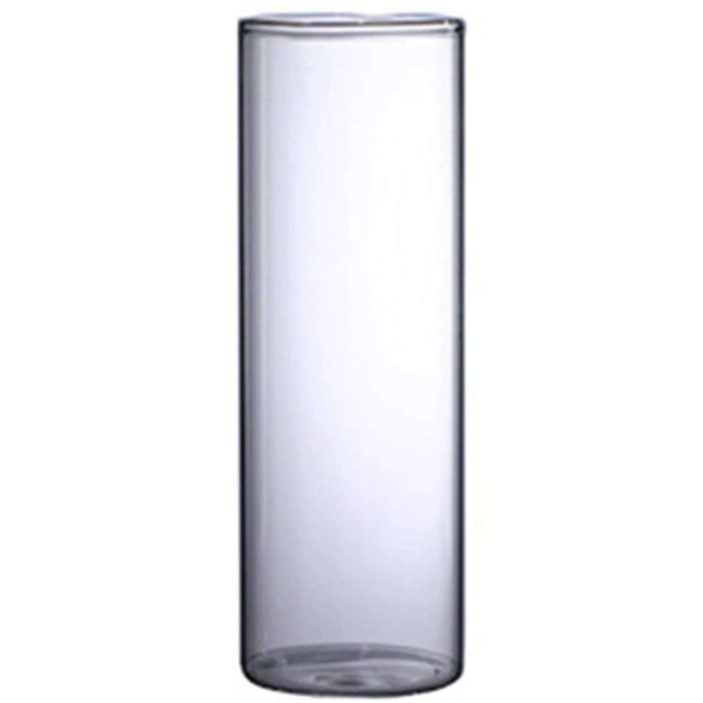 Hydroponic Flower Vase Modern Small Cylinder Flower Centerpiece Vases for Home Office Wedding Table Peaceful Pleasures Health and Wellness 6.5x20cm