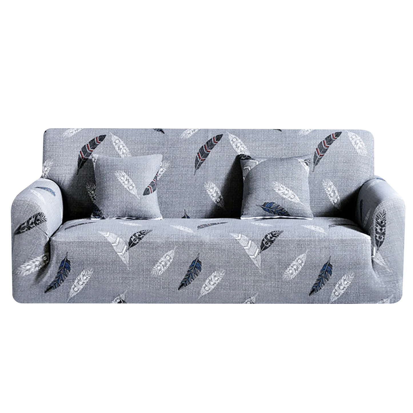 Stretch Sofa Cover Universal Printed Sofa Slipcover Loveseat Couch Cover Polyester Furniture Protector Cover with 1Pc Pillowcase Peaceful Pleasures Health and Wellness JC100 1-seater 90-140cm