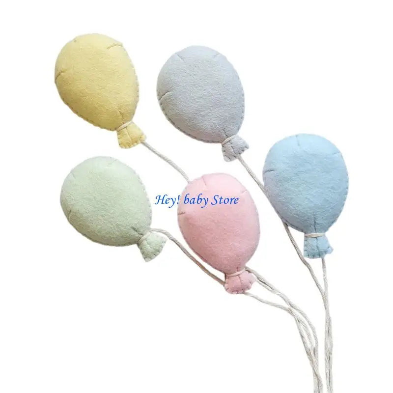 Newborn Photo Props – Felt Cloud & Balloon Baby Photoshoot Set