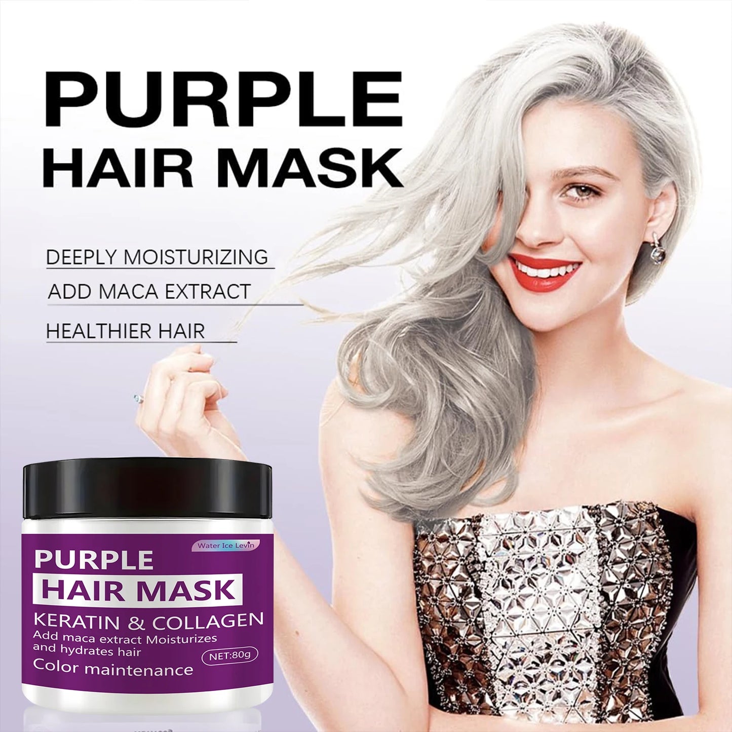 Purple Hair Mask – Color-Lock, Deep Moisture & Frizz Control